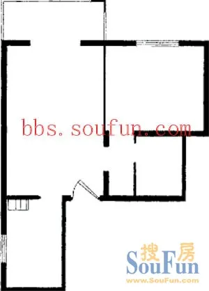 京东丽景苑户型图&nbsp;1室1厅1卫1厨 62.10㎡