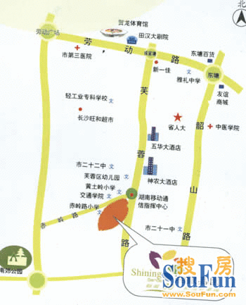 湘银嘉园交通图