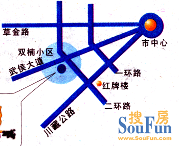 双楠名城交通图