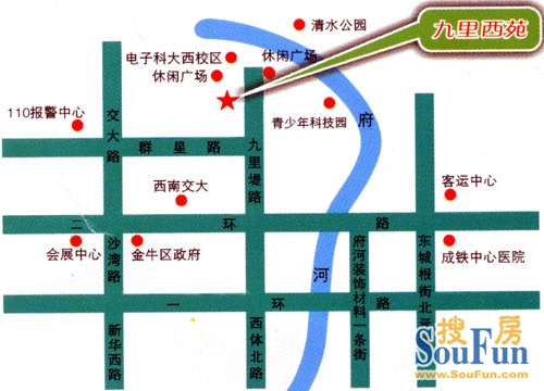 西苑住宅小区c区,地处府河上游九里堤北路,由成都佳力房地产有限责任
