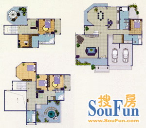 锦城豪庭户型图 5室5厅4卫1厨 421.50㎡