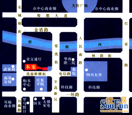 阳城大厦交通图
