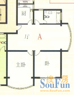 福鑫大楼上海 福鑫大楼 户型图 2室1厅1卫1厨 115.04㎡