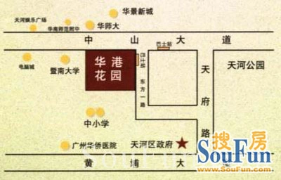 华港花园沁园春交通图