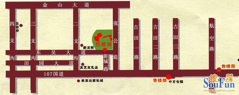 嘉禾园交通图