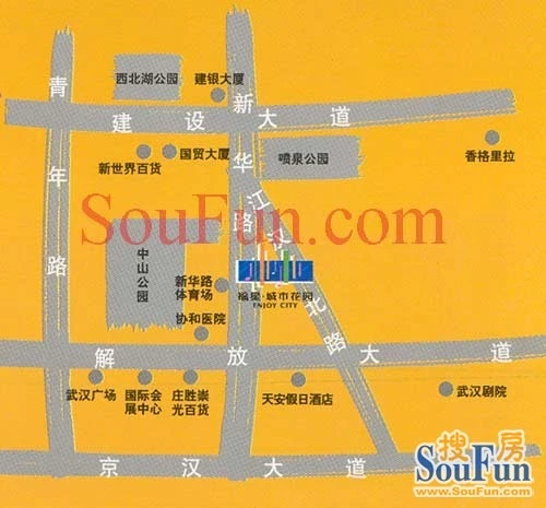 福星城市花园交通图
