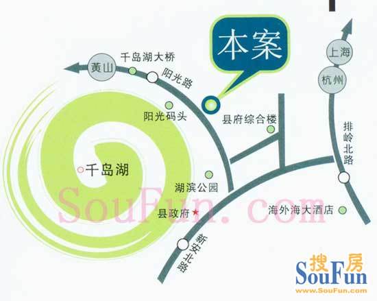 千岛碧水花园交通图