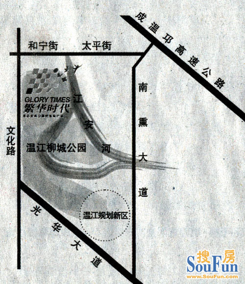 繁华时代交通图