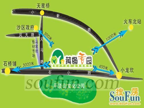 黄桷香园交通图