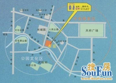 福华新起点交通图