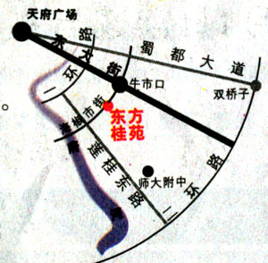 东方桂苑交通图