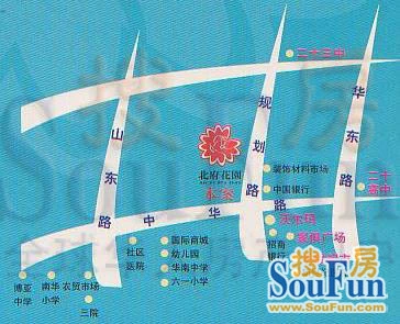 北府花园交通图