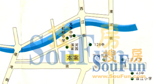 滨河家园交通图