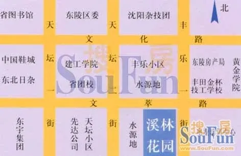 溪林花园交通图