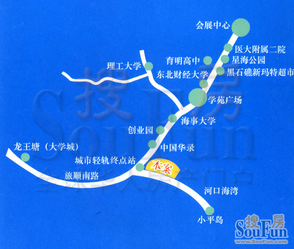 香岛丽湾交通图