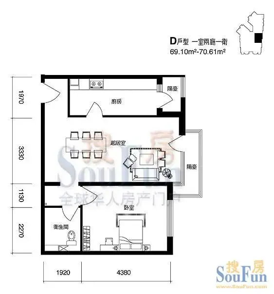 D户型