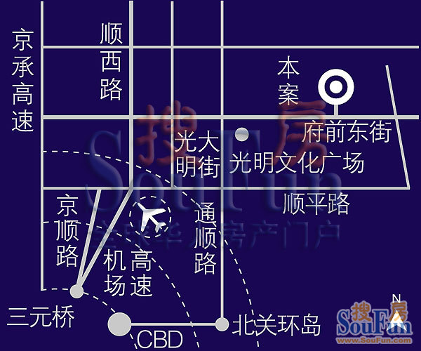 金汉绿港二期国门新城交通图