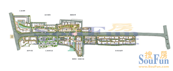 泉乐坊商业步行街规划图-济南搜房网