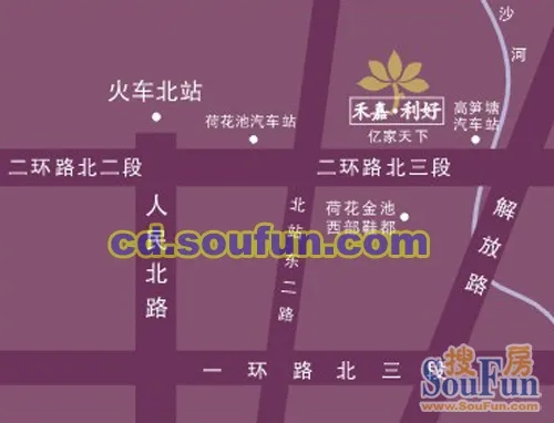 禾嘉利好交通图