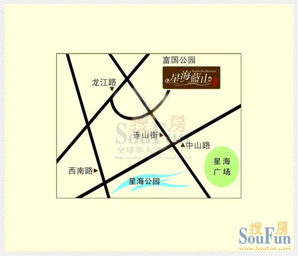星海蓝山交通图
