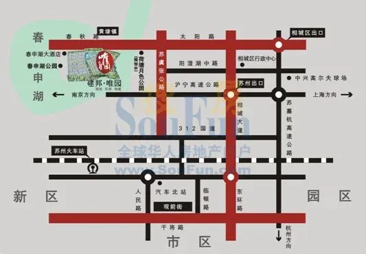 建邦·唯园 项目位置图