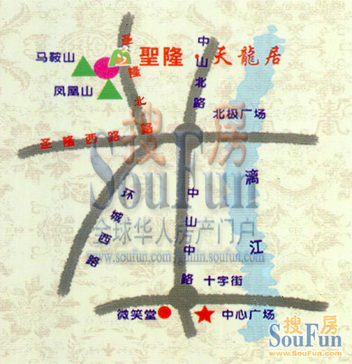 圣隆天龙居交通图