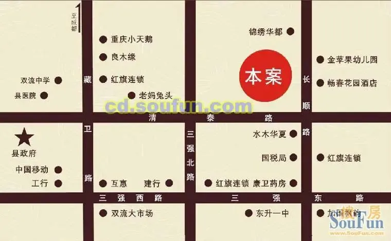 君雁优禾交通图
