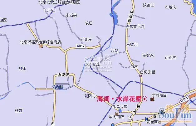 海阔水岸花墅交通图