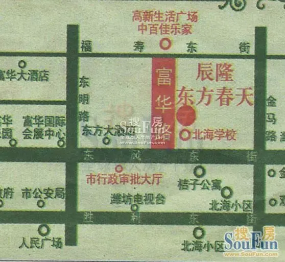 东方春天交通图 东方春天交通图