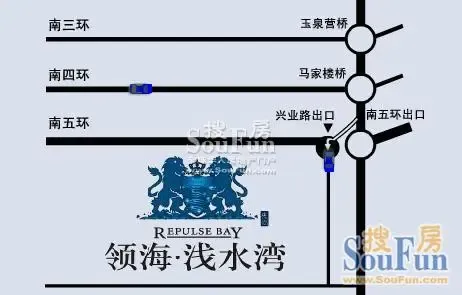 领海浅水湾交通图