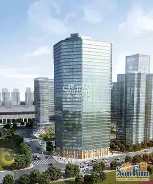 景峰国际单体鸟瞰图
