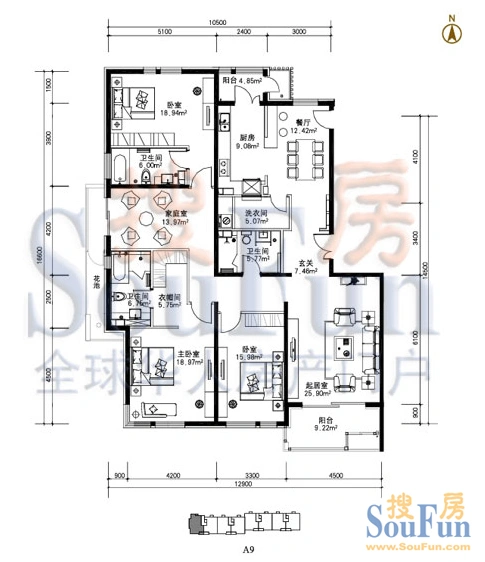 【链家100%真房源】国奥村 豪装4居 首租 超值好房 尊贵入住_北京租房