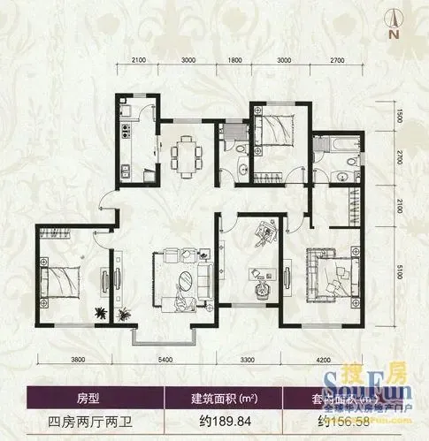 富力津门湖的相册-湾游柏溪七号楼1门02户型
