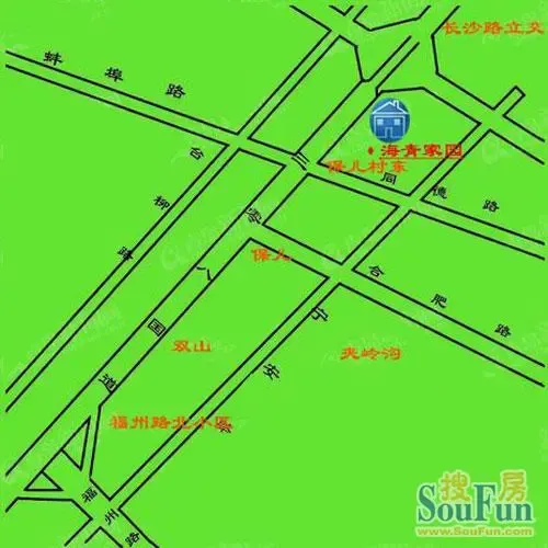 海青家园交通图
