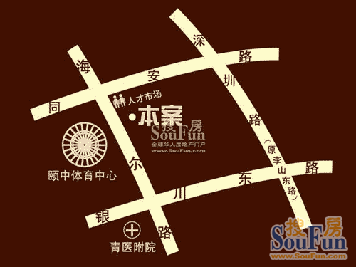 青岛公馆交通图