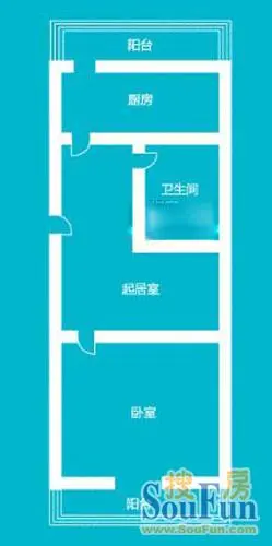 潘馨园户型图 1室1厅1卫0厨 53.44㎡