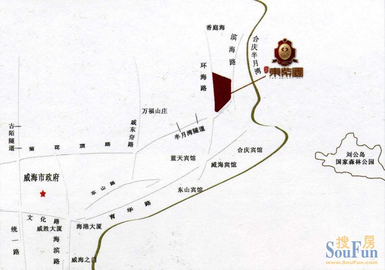 合庆东紫园交通图