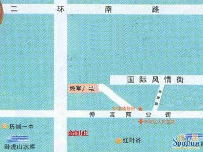 金宫山庄交通图