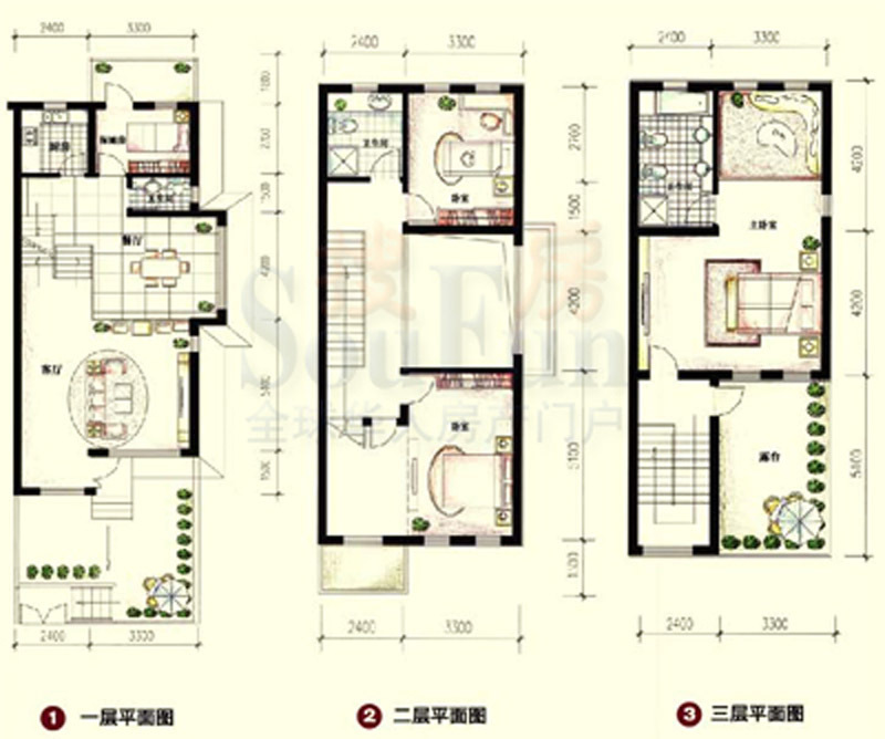 融创上城别墅户型图