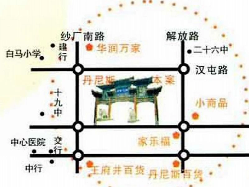 置隆花园交通图