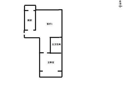 朝来绿色家园户型图 1室1厅1卫1厨 0.00㎡