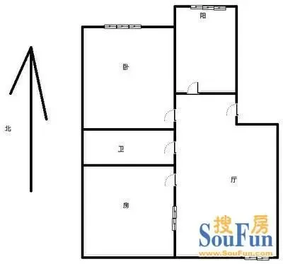 万树园户型图&nbsp;1室1厅1卫1厨 0.00㎡