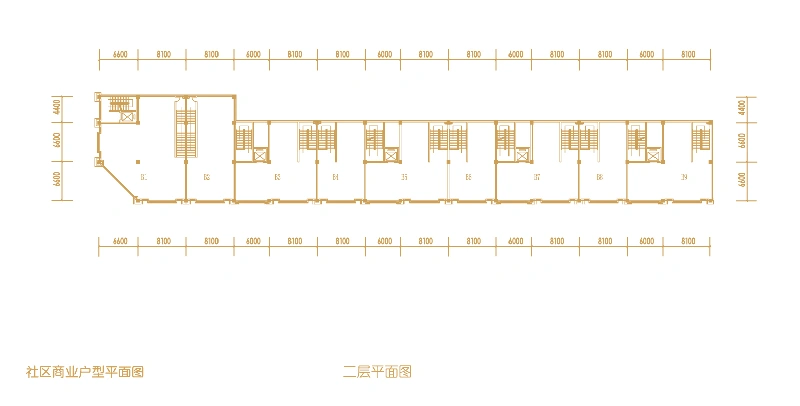 滨海浙商蓝庭国际户型图_社区商业二层平面图