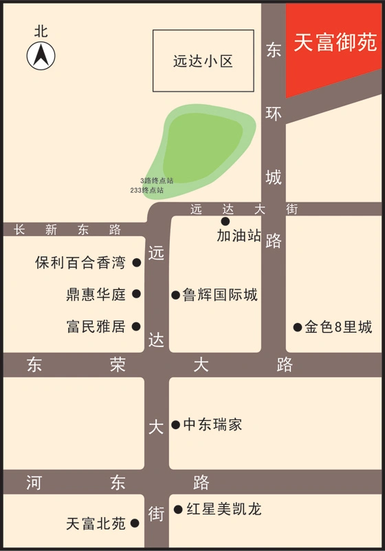 天富御苑交通图