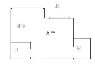 新华联家园户型图 1室1厅1卫1厨 0.00㎡