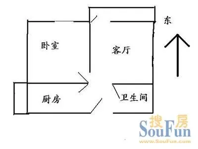 广安门内大街小区户型图&nbsp;1室1厅1卫1厨 0.00㎡