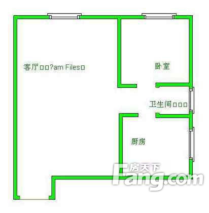 新村三里户型 1室1厅1卫1厨 0.00㎡