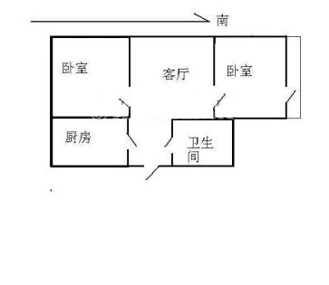 亿朋苑户型图 2室1厅1卫1厨 0.00㎡