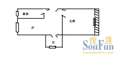 小石桥胡同11号院户型图&nbsp;1室1厅1卫1厨 0.00㎡