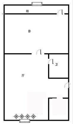 君安家园户型图 1室1厅1卫1厨 0.00㎡